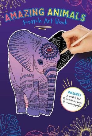 Amazing Animals Scratch Art Book